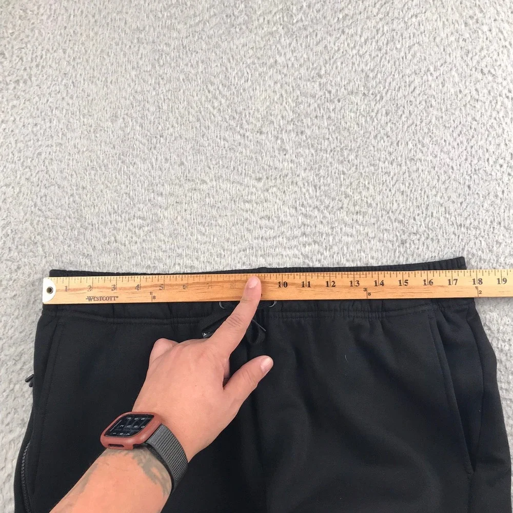 BYLT Premium Basics Joggers Men XL (36x29) Black Tapered Athletic Sweatpants
